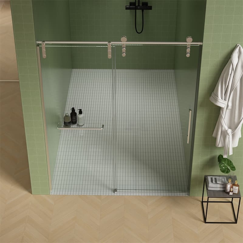 56"-60"W x 70"H Frameless Shower Door,Sliding Shower Door