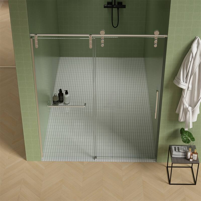 56"-60"W x 76"H Frameless Shower Door,Sliding Shower Door