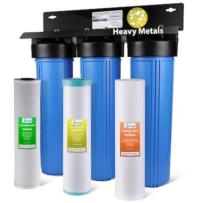 iSpring 3-Stage Heavy Metal Reducing Whole House Water Filtration
