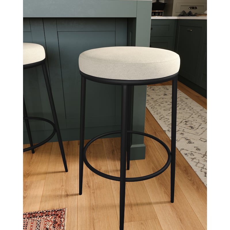 Maven Lane Stella Metal Kitchen Dining Stool