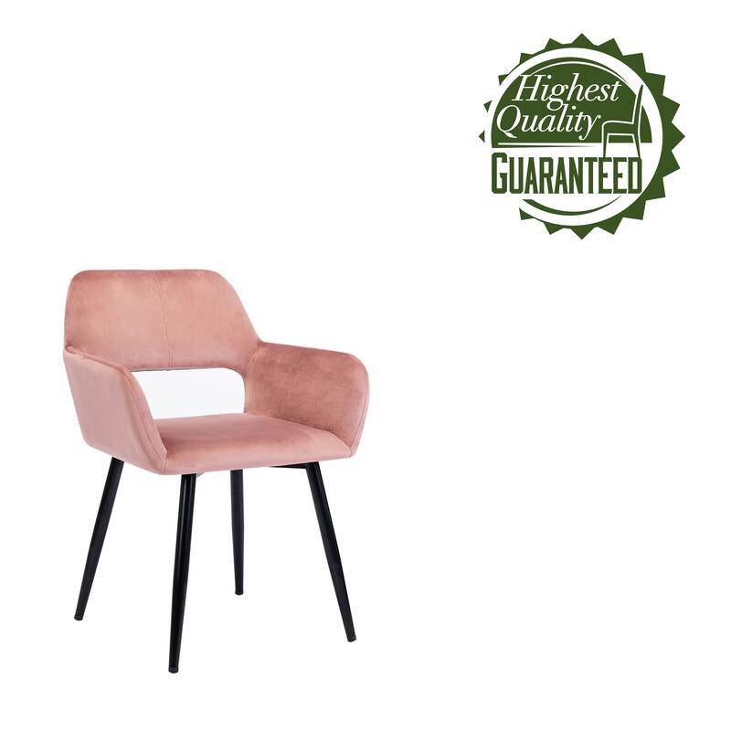 Porthos Home Giana Velvet/ Steel Dining Chairs (Set of 2)