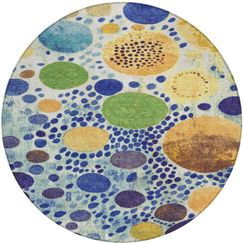 HomeRoots Geometric Transitional Rectangle Outdoor Rug