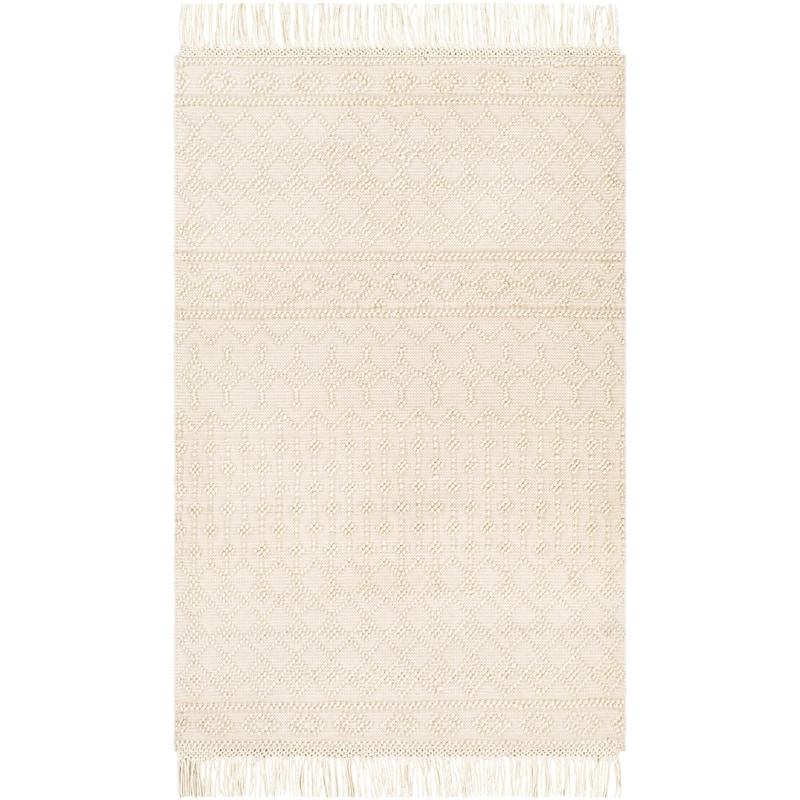 Les Handmade Modern Farmhouse Wool Area Rug