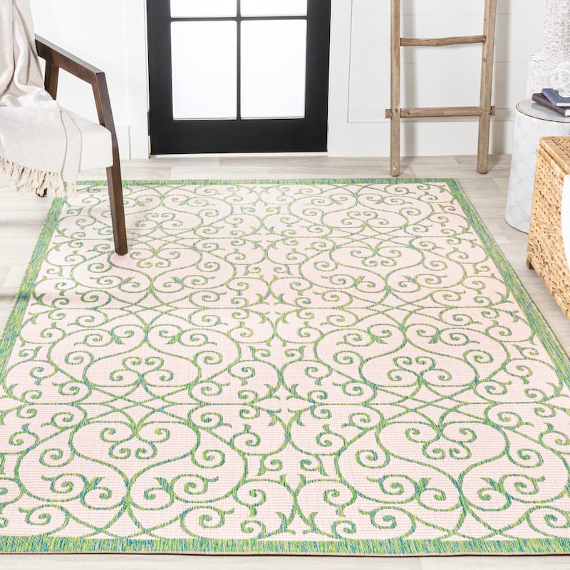 JONATHAN Y Ourika Textured Weave Indoor/Outdoor Area Rug