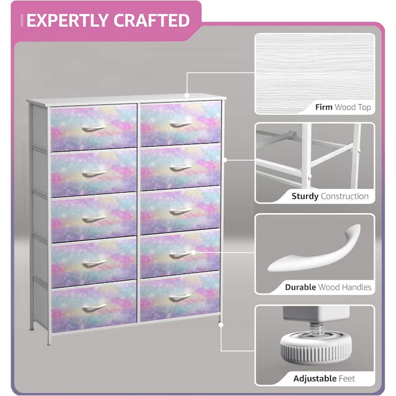 Dressers for Bedroom with 10 Drawers, Chest of Drawers for Bedroom