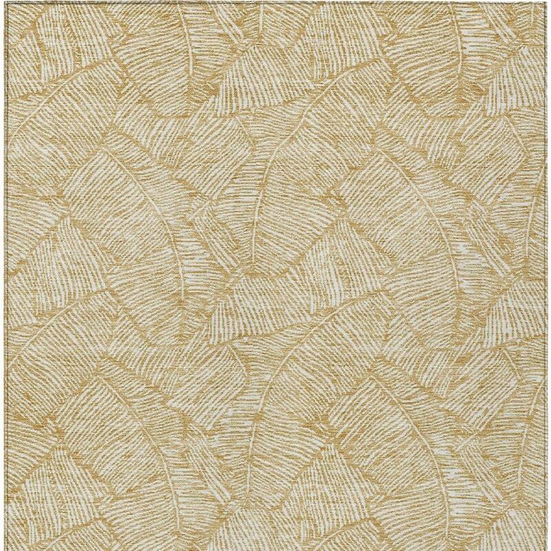 HomeRoots Floral Transitional Rectangle Outdoor Rug