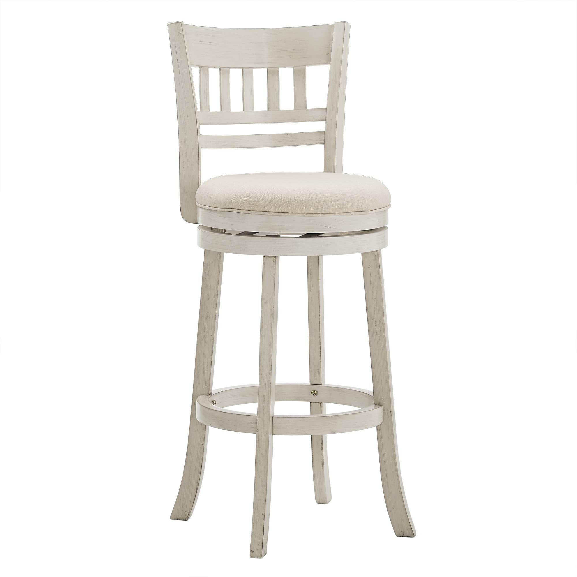 Option Antique White Finish-Beige Linen-Lattice