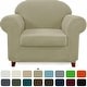 preview thumbnail 54 of 91, Subrtex Stretch Spandex 2-piece Armchair Slipcover Furniture Protector Sand