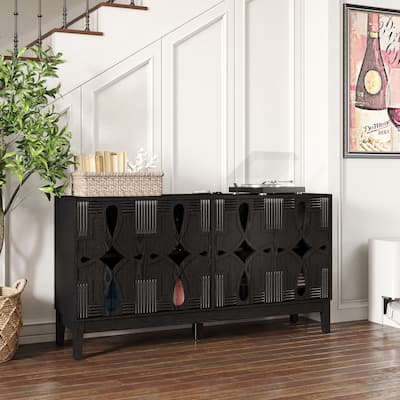 60.5" Mid Century Modern Sideboard Buffet Cabinet with Storage