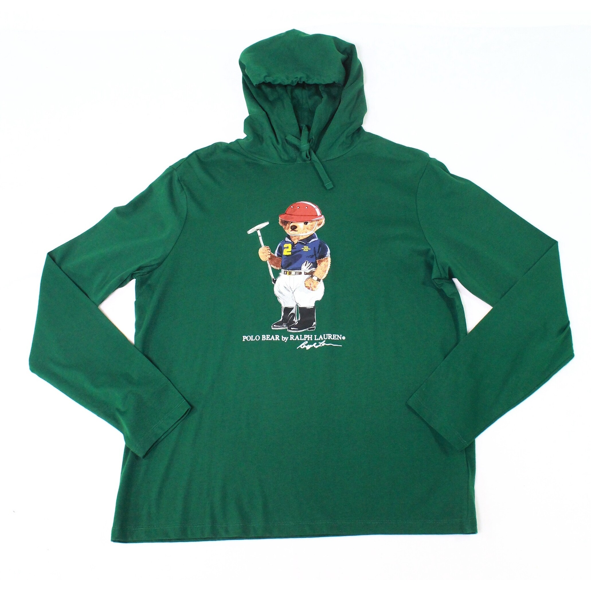 polo bear green hoodie