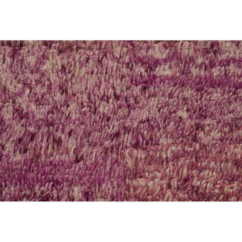 Tribal Moroccan Oriental Large Area Rug Handmade Wool Carpet - 9'6" x 14'8"