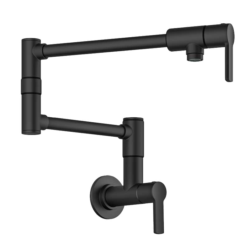 KRAUS Oletto Wall Mount Pot Filler Kitchen Faucet with Retractable Arm