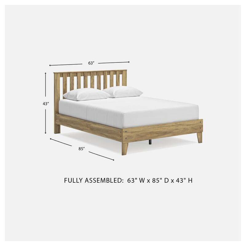 Signature Design by Ashley Bermacy Brown Platform Panel Bed