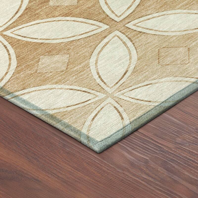 Machine Washable Indoor/ Outdoor Modern Gia Chantille Rug