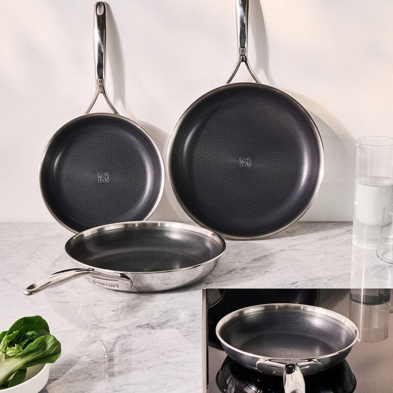 ZWILLING Peak Stainless Steel Ceramic Nonstick Dual Performance Fry Pan