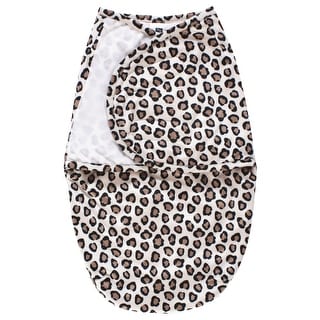Hudson Baby Girls Plush Faux Fur Swaddle Wrap, Leopard Pink, 0-3 Months - Leopard/Pink - 0-3 Months