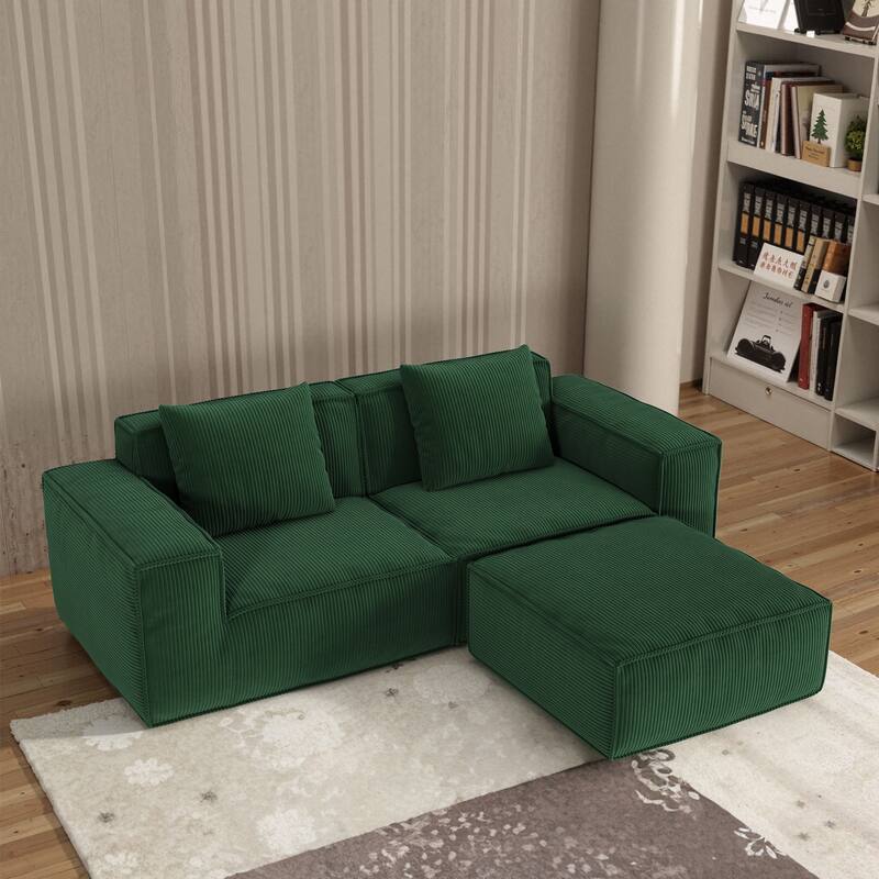 Modular Sofa Can Be Converted Into An Oversized Sofa Bed Free Conversion Sofa Set,Two Person Combination With Footrest