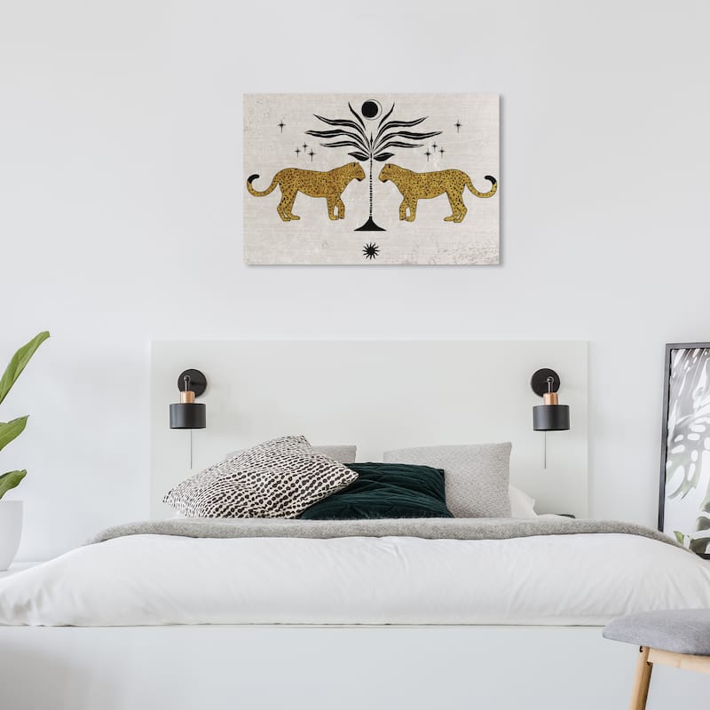 Wynwood Studio Canvas Animals Reflected Feline Brown and Modern & Contemporary Wall Art Canvas Print - 24 x 36