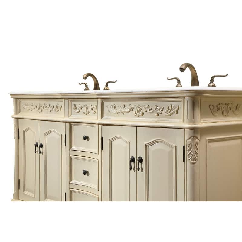 60" Double Bathroom Vanity Sink
