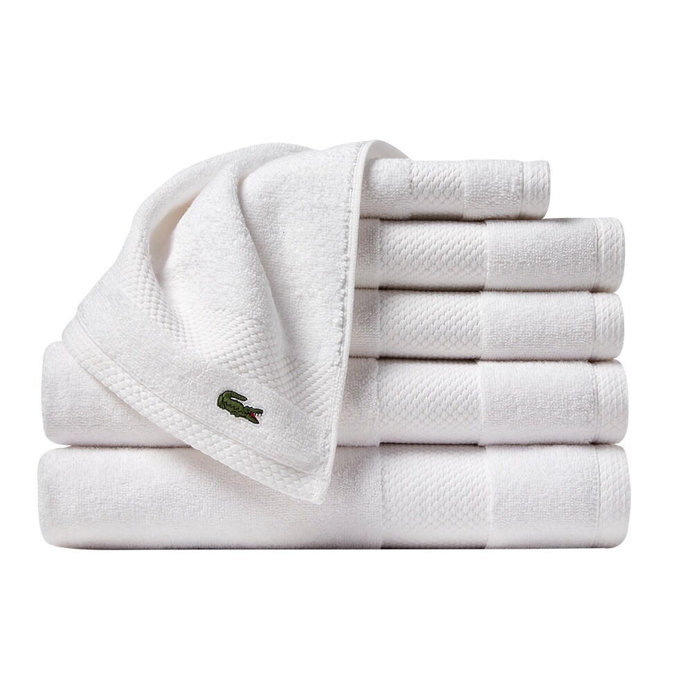 Lacoste Heritage 6 Piece Towel Set - Celestial
