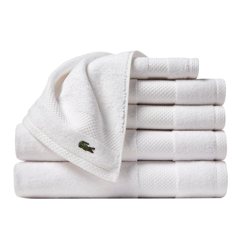 Lacoste Heritage Supima 100% Cotton 6 Piece Towel Set