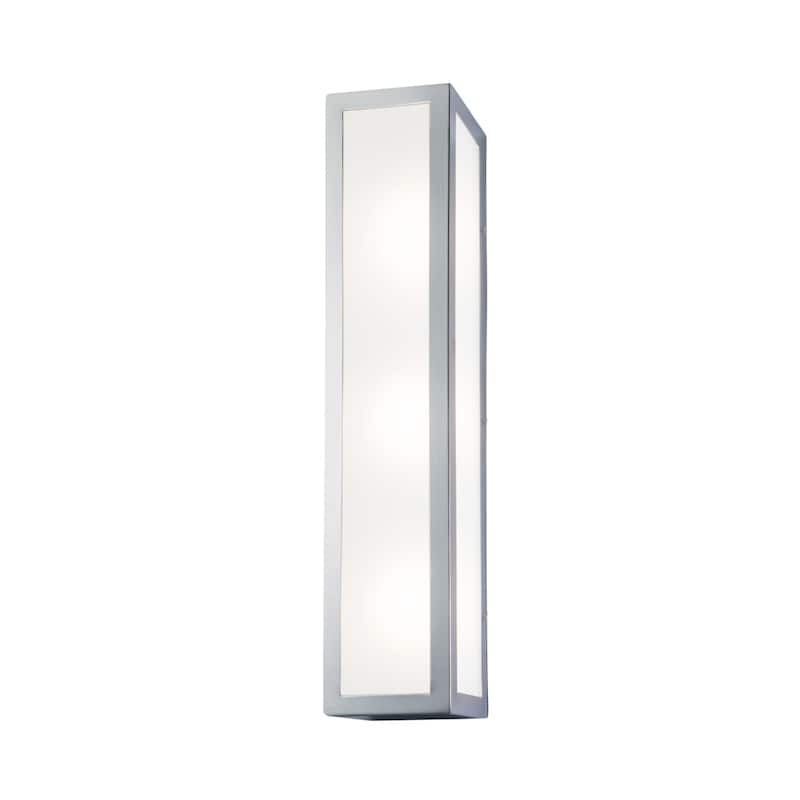 Kaset Rectangular Integrated LED Sconce - Chrome - 18 inch Tall