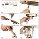 preview thumbnail 18 of 17, Diore Modern Gold 5-Light Crystal Chandelier 40 in. W Linear Glam Island Lights for Kitchen Island - L 40.2" x H 70" Max