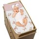 preview thumbnail 3 of 4, Sweet Jojo Designs Pink Taupe Boho Butterfly Girl Changing Pad Cover Ivory Tan Bohemian Shabby Chic Watercolor Dusty Rose Mauve