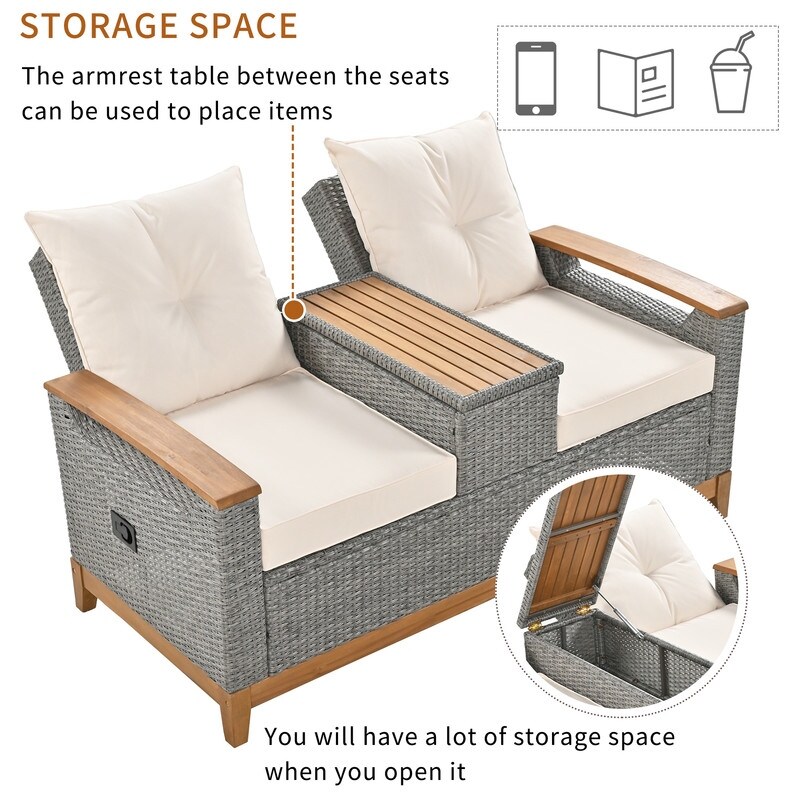 Outdoor discount storage lounge