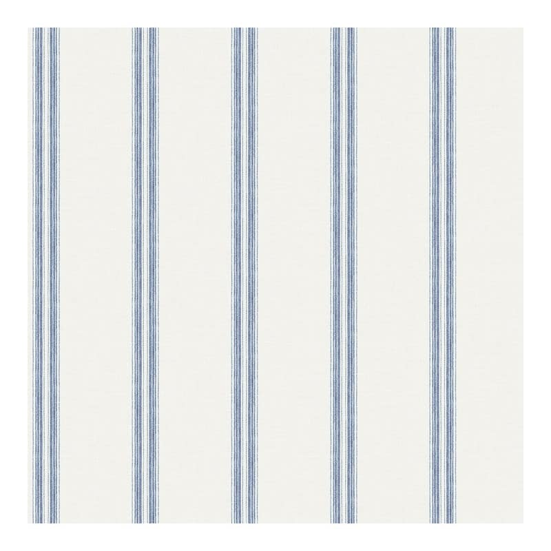 Chesapeake Johnny Navy Stripes Wallpaper - 20.5 x 396 x 0.025