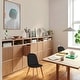 preview thumbnail 20 of 71, Set of 4 Plastic Dining Side Chair Wood For Event Kitchen Office Event Garden Patio Cafe Indoor Outdoor