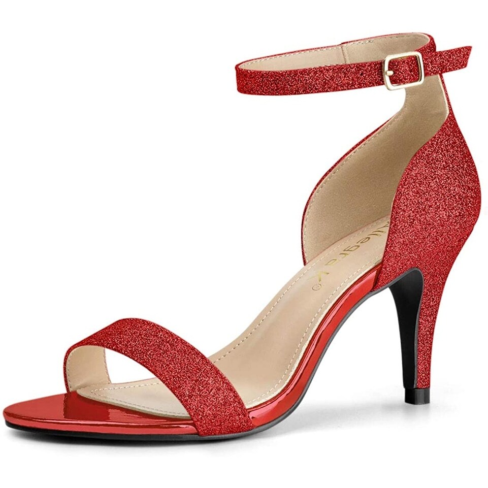 red dress sandals womens