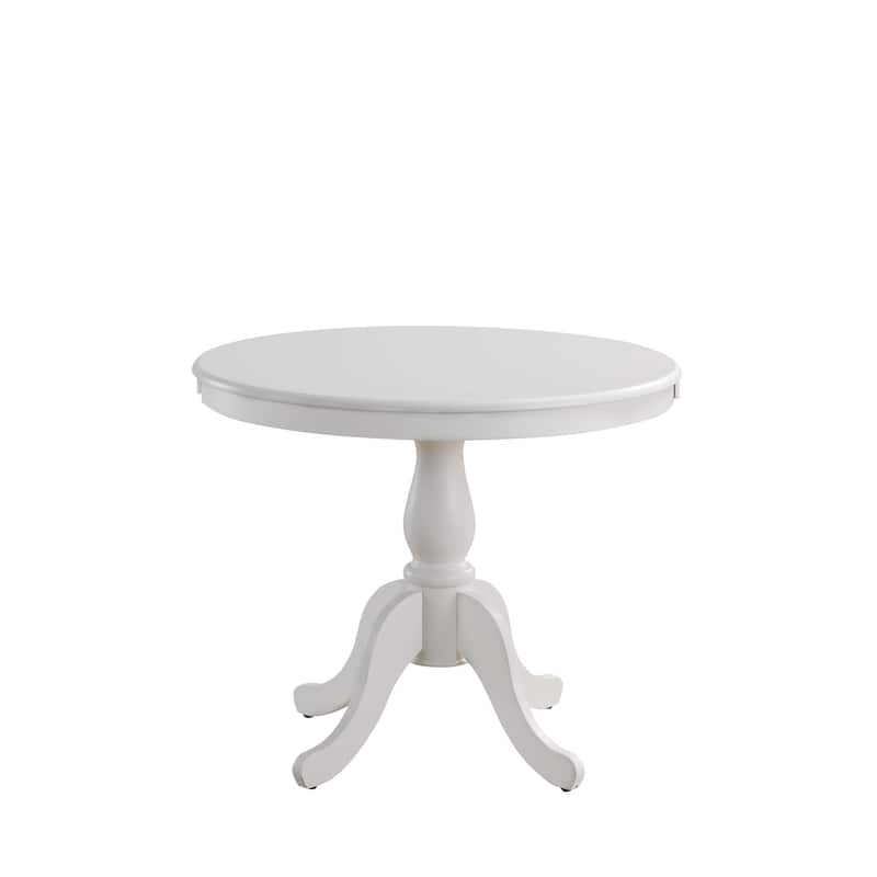 Copper Grove Parnasuss Round Pedestal Dining Table - White 36 in.