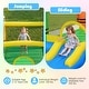 preview thumbnail 7 of 8, Gymax Inflatable Bounce House w/Slide & Large Jumping Area 550W Blower - Multicolor