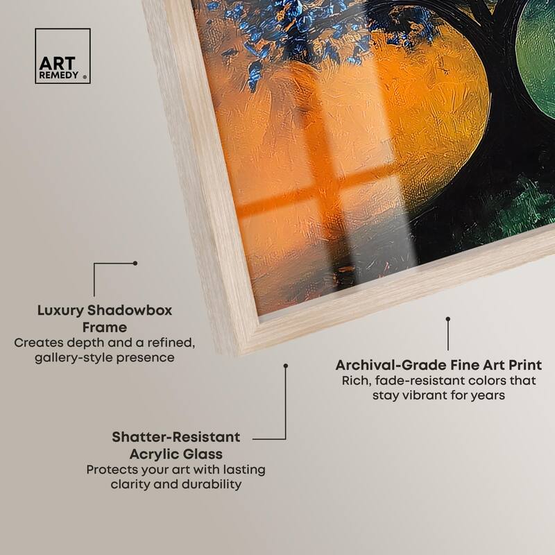 Tree of Opposites II Shadowbox by Art Remedy