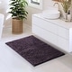 preview thumbnail 138 of 197, Hearth & Harbor Non-Slip Super Plush Chenille Bathroom Rugs Purple - Medium