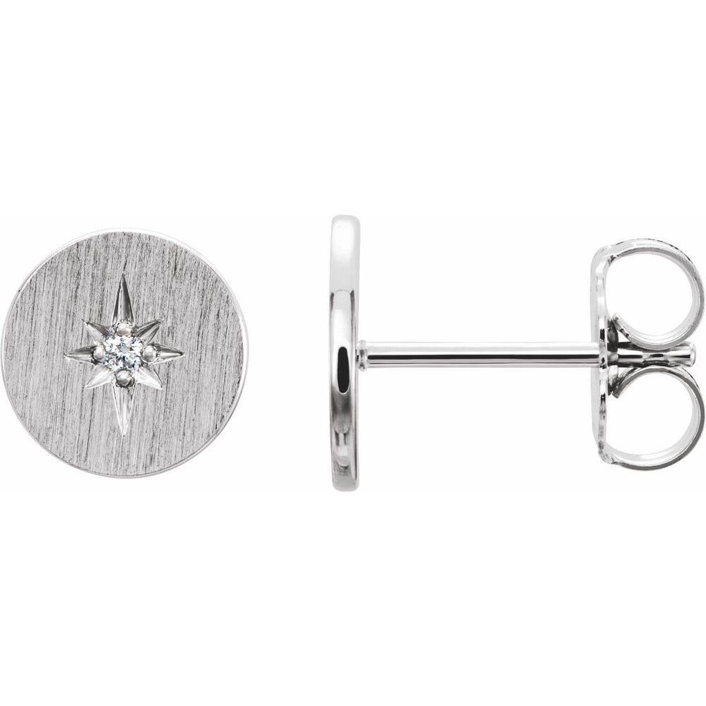 14K White Gold 0.2 CTW Diamond Earrings