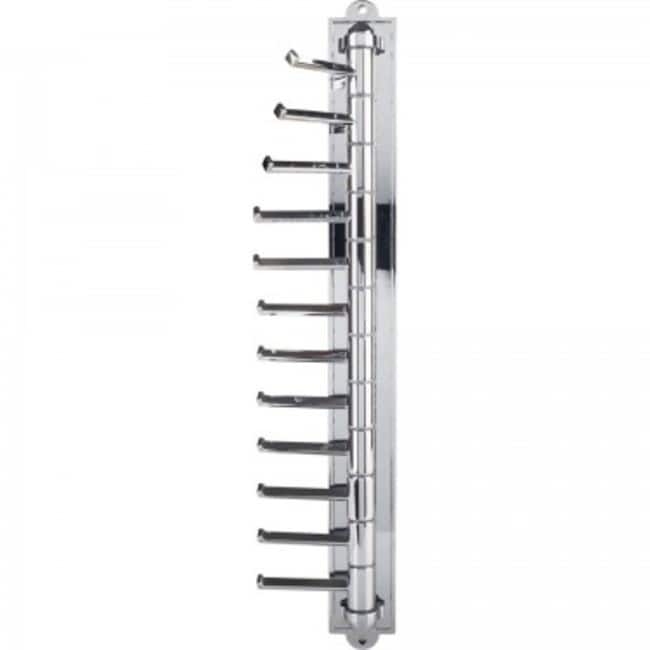 Hardware Resources Twelve Hook Swivel Arm Vertical Tie Rack - Polished Chrome