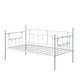 preview thumbnail 14 of 34, VECELO Roman Column Daybed 79" Iron Frame Space Saving Daybed Set with Rolling Trundle for Guest Teen Room Black or White