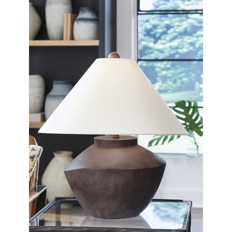 Signature Design by Ashley Honsworth Brown Table Lamp - 21" W x 21" D x 22" H