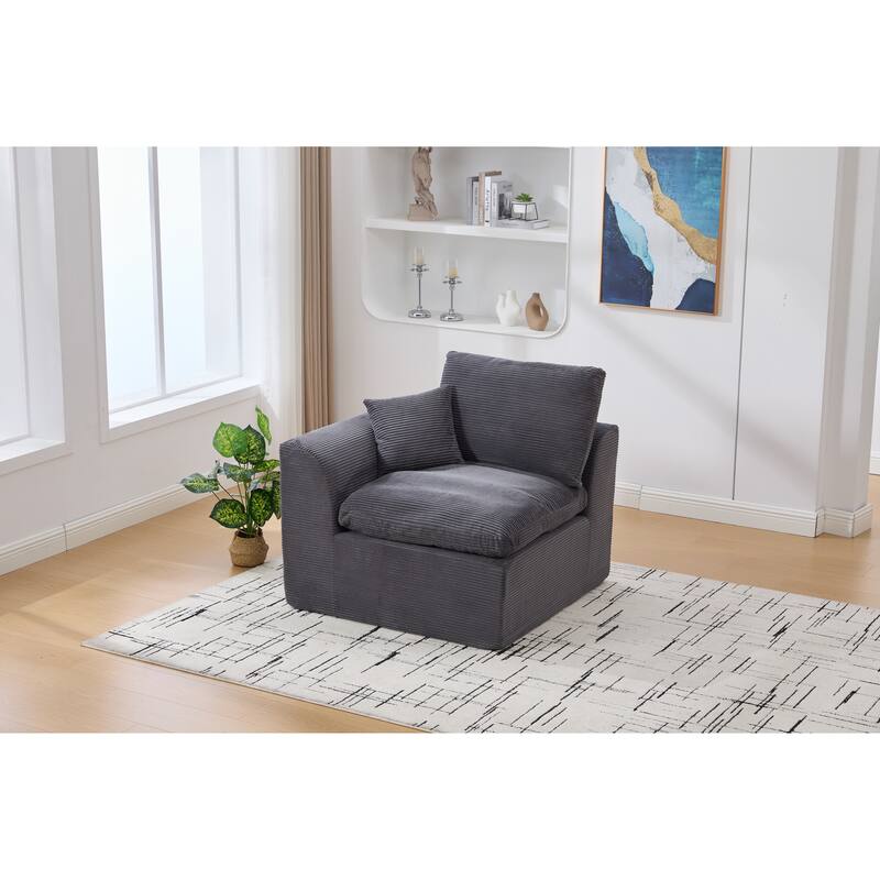 Sectional Sofa Loveseat with Armrests, Dark Gray Sofa Couch Sleeper Sofa Convertible Couch 2 Seat Sofa Couch