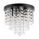 preview thumbnail 5 of 45, GetLedel Modern 5-Light Crystal Flush Mount Chandelier