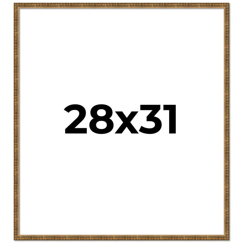 28x31 Frame Gold Kingsley Distressed Solid Wood Picture Frame Width
