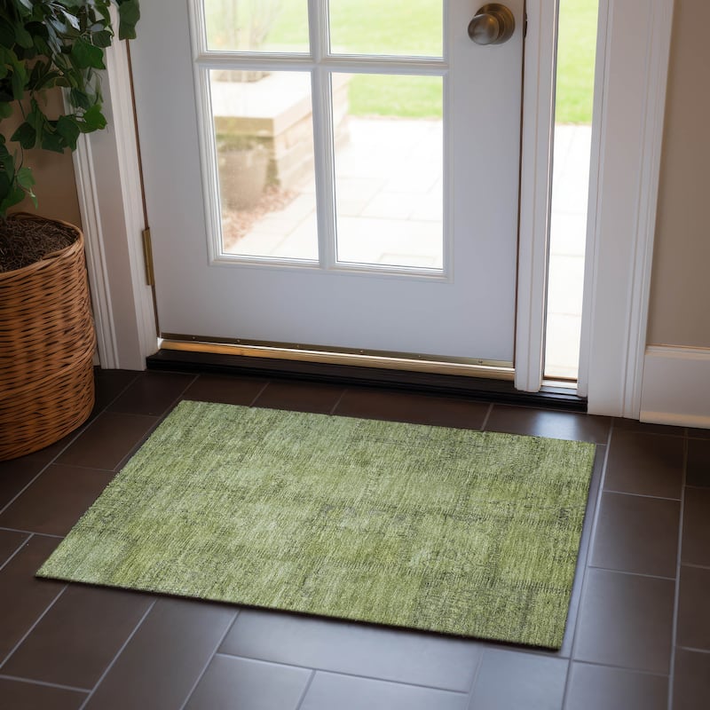 Machine Washable Indoor/ Outdoor Chantille Boho Traditional Rug - Fern - 1'8" x 2'6"