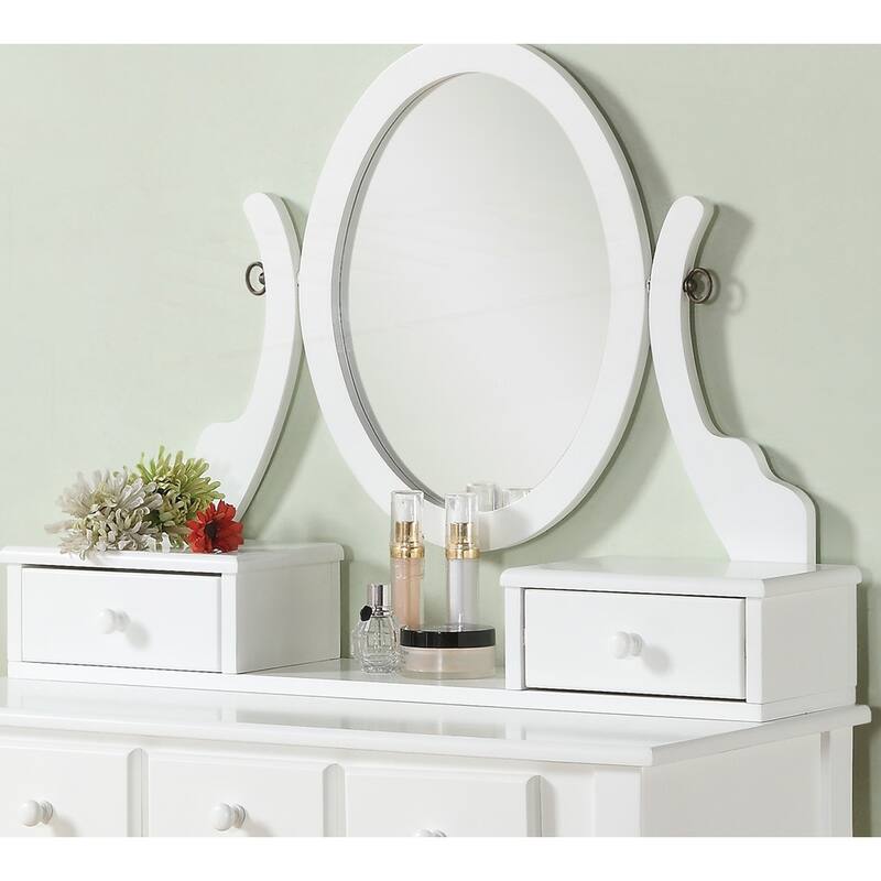 Ashley Wood Make-Up Vanity Table and Stool Set