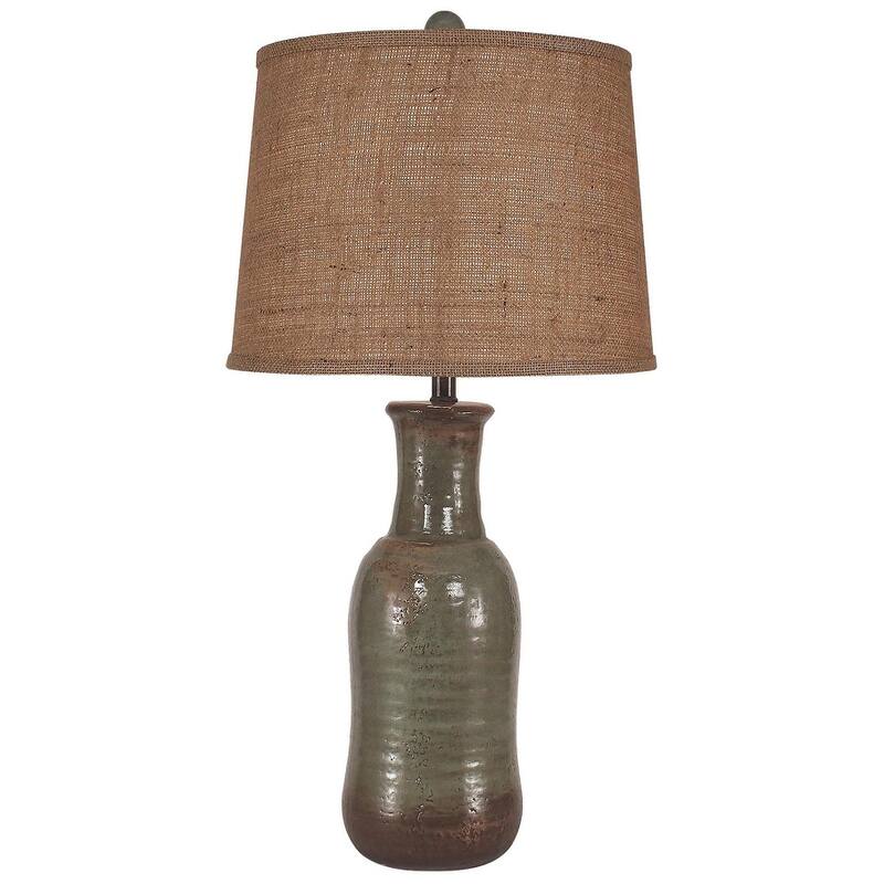 Casual Faux Clay Jug Table Lamp - Harbor