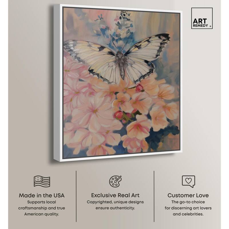 Moonstone Monarch Canvas by Art Remedy