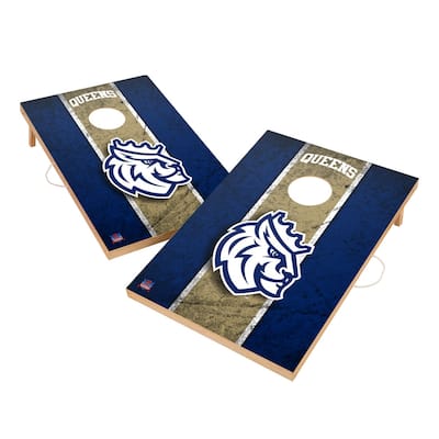 Vintage Queens University of Charlotte Royals Regulation 2x4 Cornhole Set