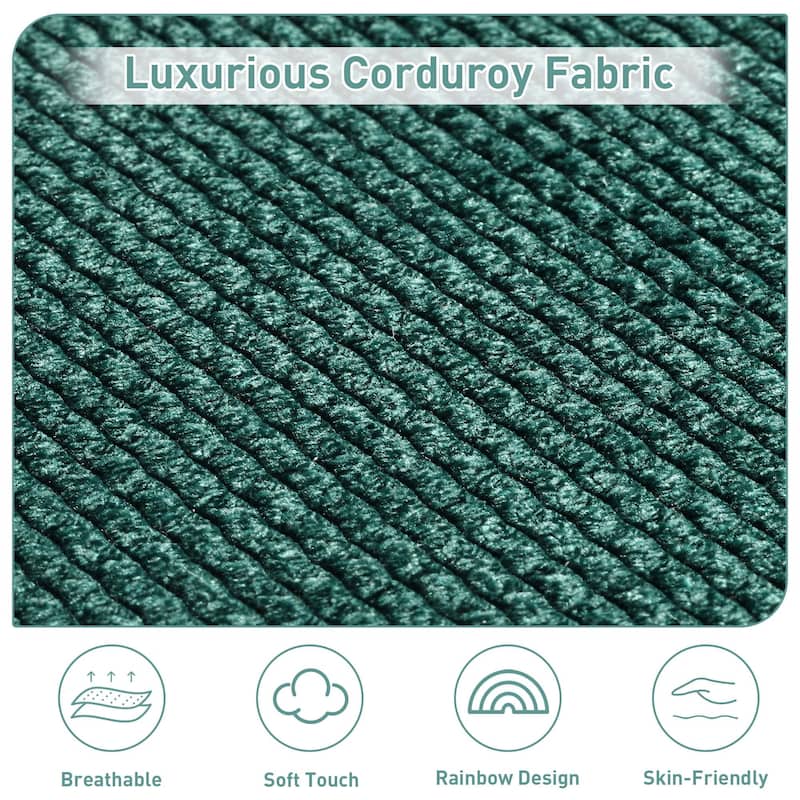Modular Sectional Sofa, Modern Comfy Cloud Sofa Couch, Corduroy Rainbow Deep Seat Sofa with Movable Cushion
