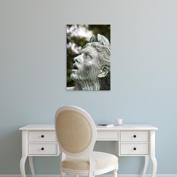 Easy Art Prints William Sutton's 'A Statue At Luxembourg Gardens' Premium Canvas Art
